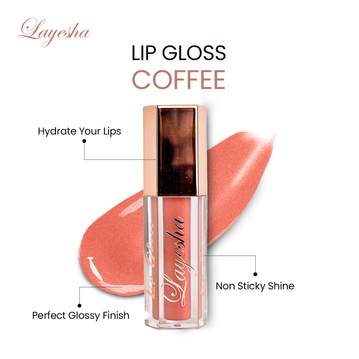 Layesha Coffee Lip Gloss